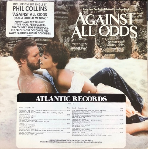 AGAINST ALL ODDS - OST / Phil Collins (PROMOTION ONLY/소형포스터)
